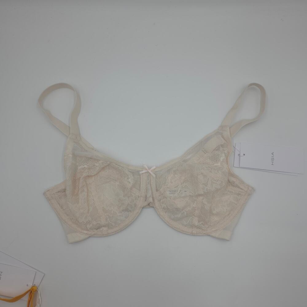 HSIA Bundle of Three Enchante Lace Underwire Bra in Black Yellow Cream 34D/DDD - Picture 4 of 8